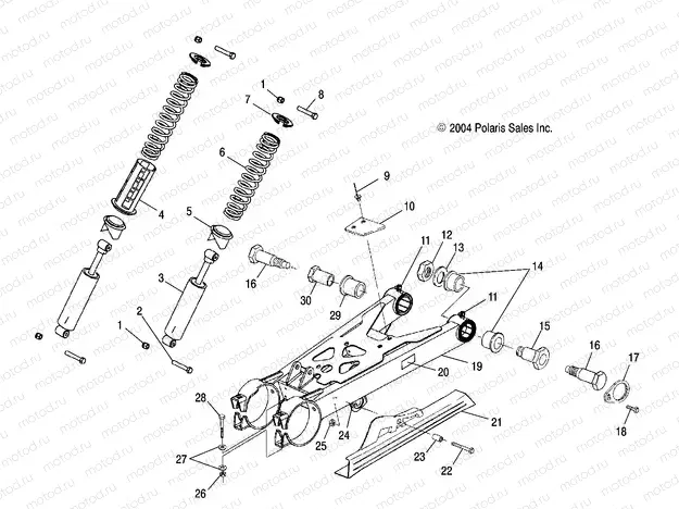 SWING ARM/SHOCK MOUNTING - A05BG50AA/FA (4994789478C07) | SWING ARM/SHOCK MOUNTING - A05BG50AA/FA (4994789478C07)