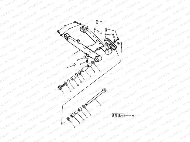 Swinging Arm 101854 » (Except 102063 » 102074 Inclusive)