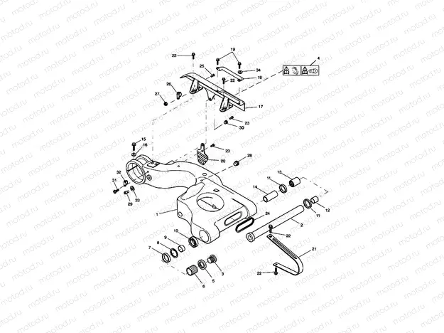 Swinging Arm Single sided swingarm