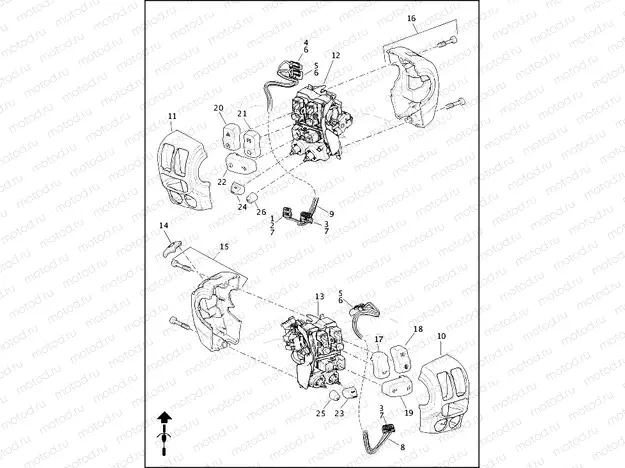 SWITCHES, HANDLEBAR