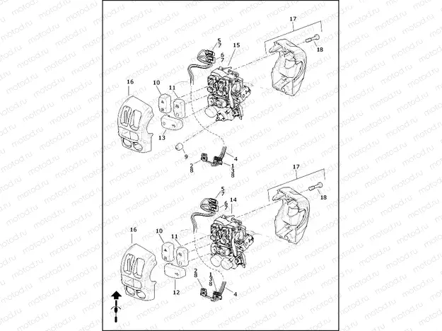 SWITCHES, HANDLEBAR, RIGHT