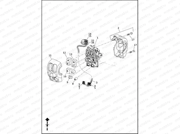 SWITCHES, HANDLEBAR, RIGHT