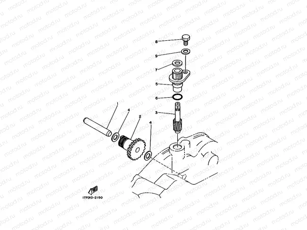 Tachometer gear (3FW6, 7, 8, 9)