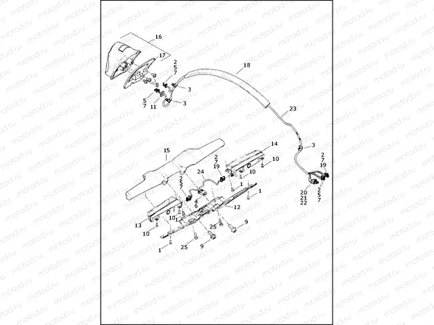 TAIL LAMP AND REAR TURN SIGNALS - FLDE