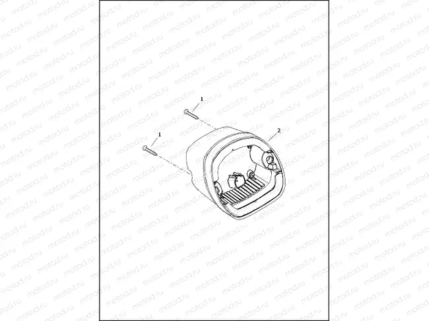 TAIL LAMP AND TURN SIGNALS, REAR - FLRT (HDI)