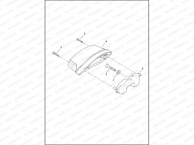 TAIL LAMP AND TURN SIGNALS, REAR - HDI - FLHTCUTG