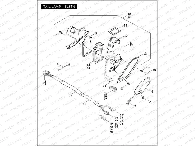 TAIL LAMP - FLSTN
