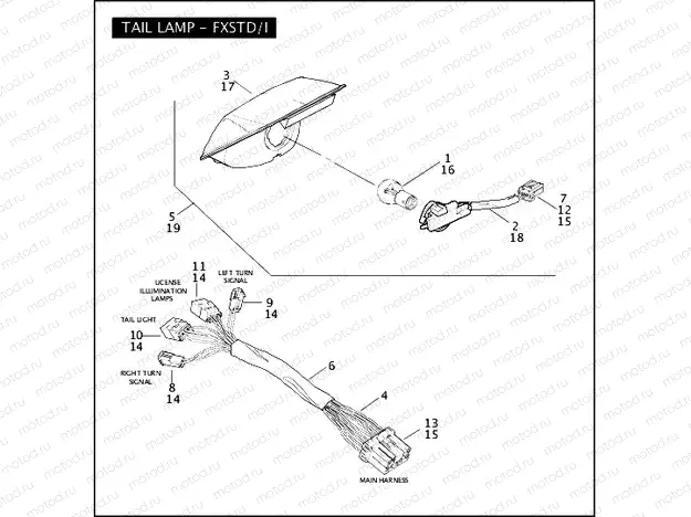 TAIL LAMP - FXSTD/I