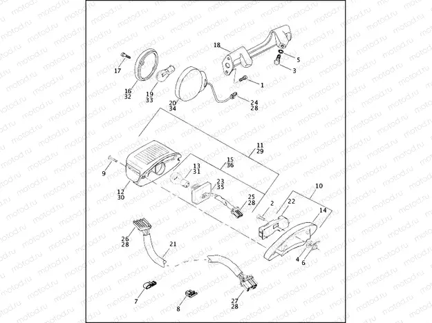 TAIL LAMP & REAR TURN SIGNALS (1 OF 2)