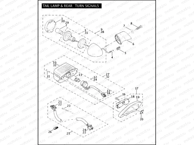 TAIL LAMP & REAR TURN SIGNALS