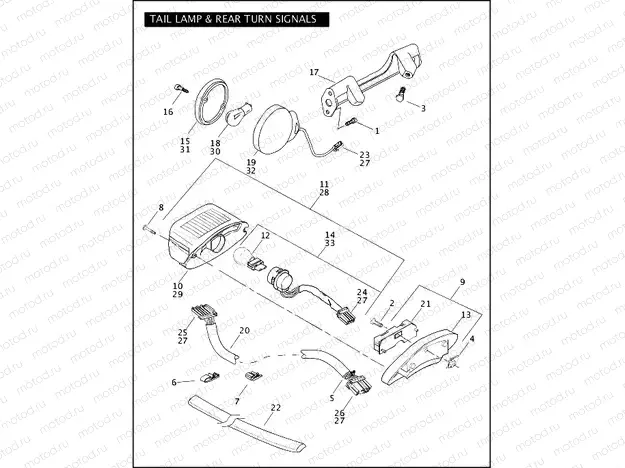 TAIL LAMP & REAR TURN SIGNALS