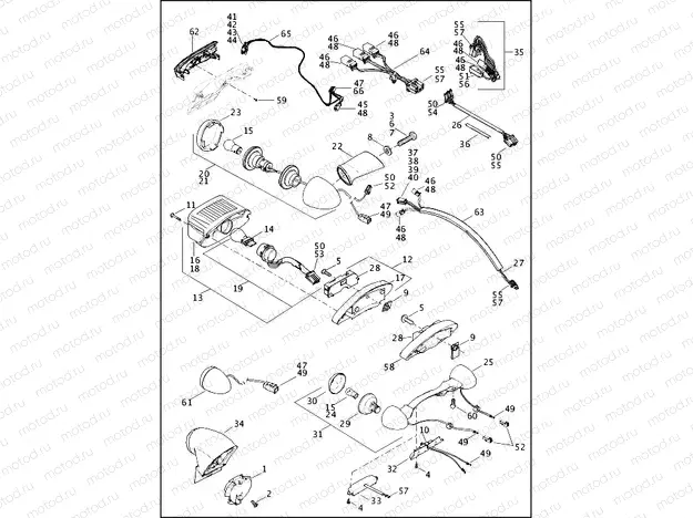 TAIL LAMP & TURN SIGNALS, REAR (1 OF 2)