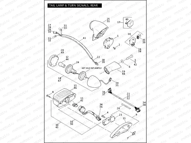 TAIL LAMP & TURN SIGNALS, REAR (2 OF 2)