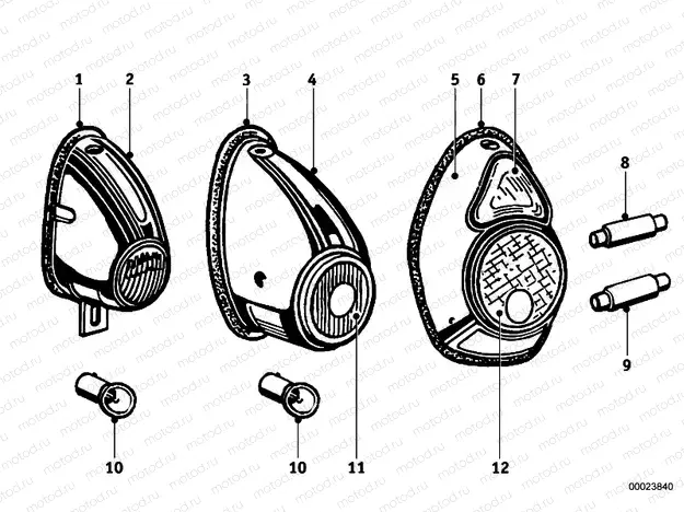 Tail light parts