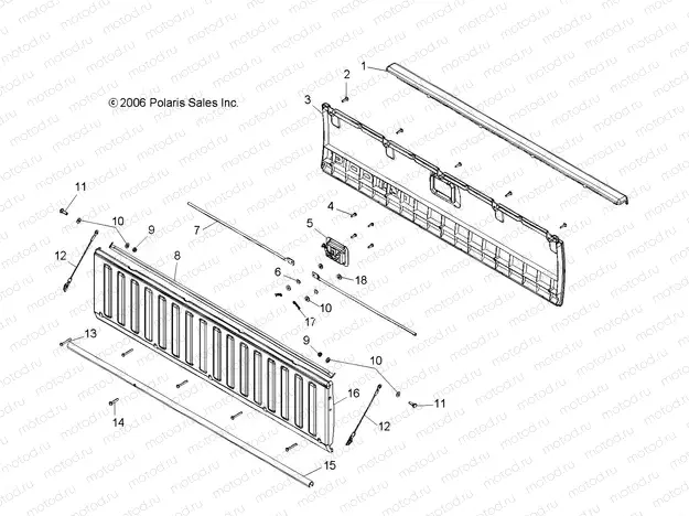 TAILGATE - R06RD50AB/AC (4999203249920324A12) | TAILGATE - R06RD50AB/AC (4999203249920324A12)