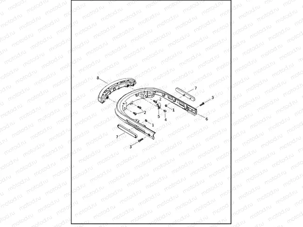 TAILLIGHT AND FENDER REAR SUPPORT ASSEMBLY