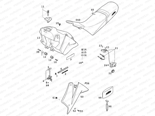 TANK, SEAT