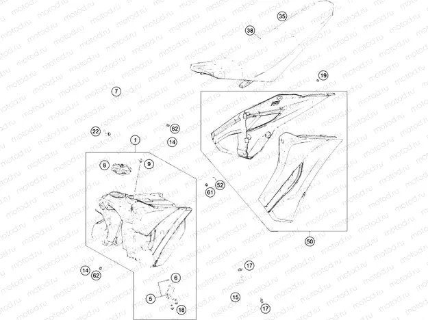 TANK, SEAT|Frame|07