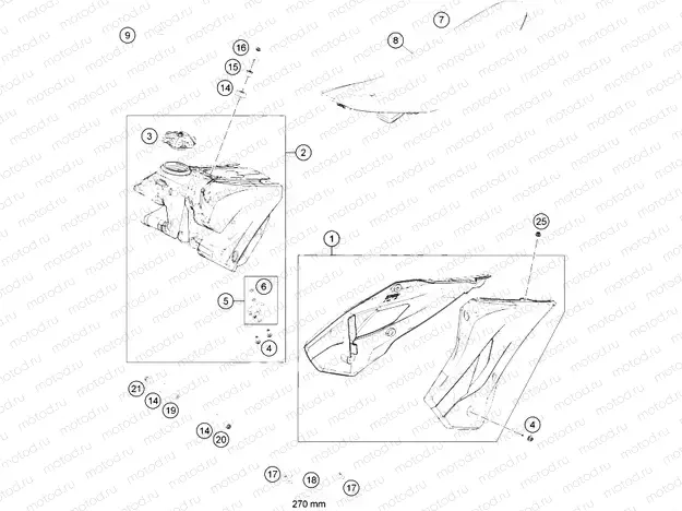 TANK, SEAT|Frame|07