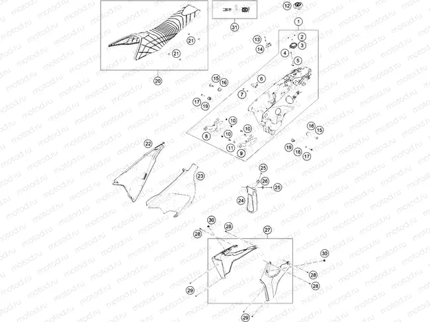 TANK, SEAT|Frame|07