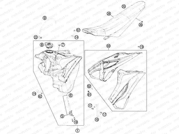 TANK, SEAT|Frame|07
