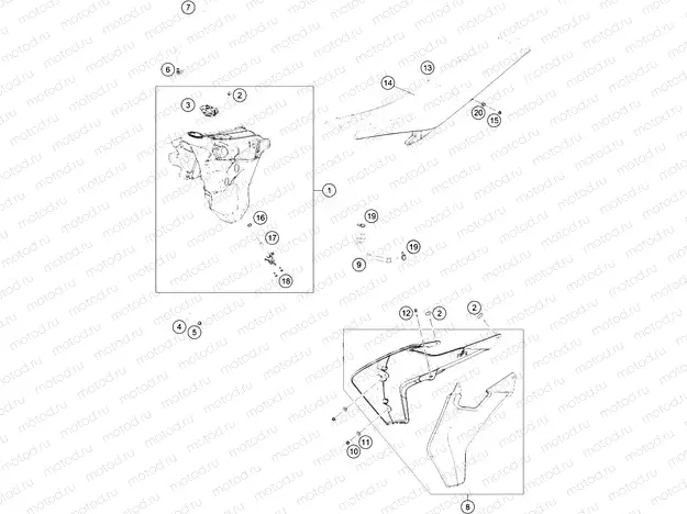 TANK, SEAT|Frame|07