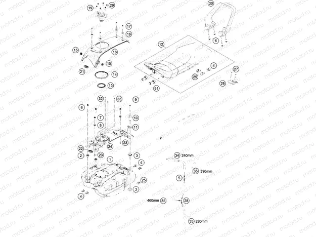 TANK, SEAT|Frame|07
