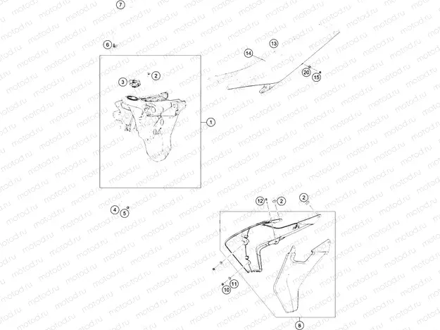 TANK, SEAT|Frame|07
