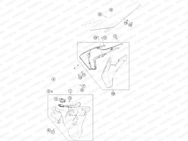 TANK, SEAT|Frame|07
