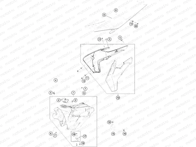 TANK, SEAT|Frame|07