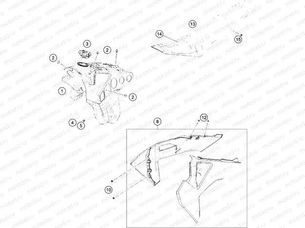 TANK, SEAT|Frame|07