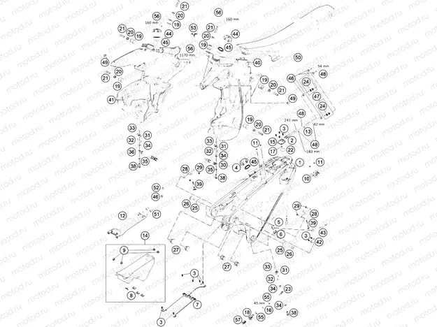 TANK, SEAT|Frame|07