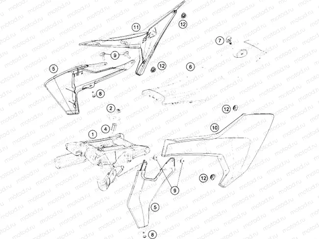 TANK, SEAT|Frame|07