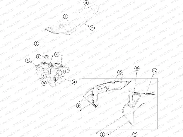 TANK, SEAT|Frame|07