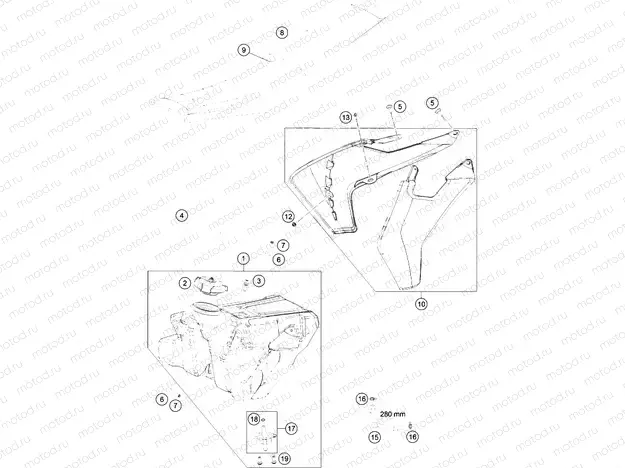 TANK, SEAT|Frame|07