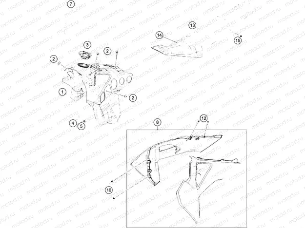 TANK, SEAT|Frame|07