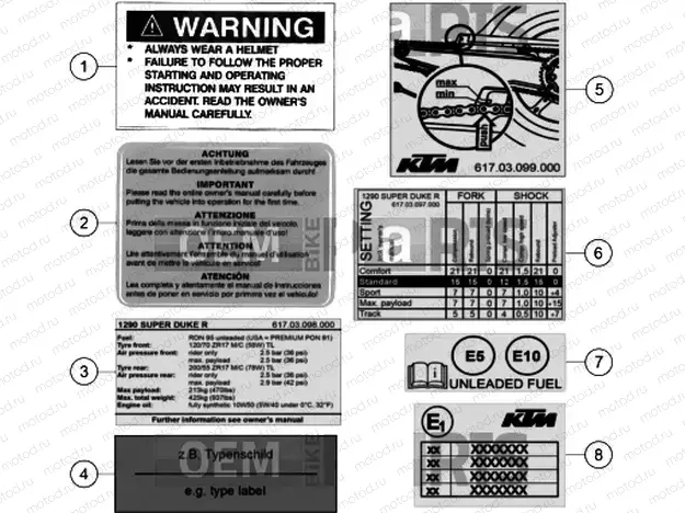 TECHNIC INFORMATION STICKER