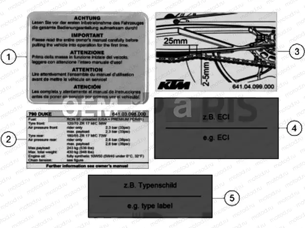 TECHNIC INFORMATION STICKER