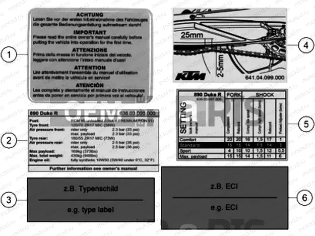 TECHNIC INFORMATION STICKER