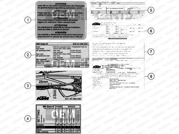 TECHNIC INFORMATION STICKER