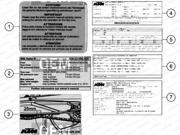 TECHNIC INFORMATION STICKER