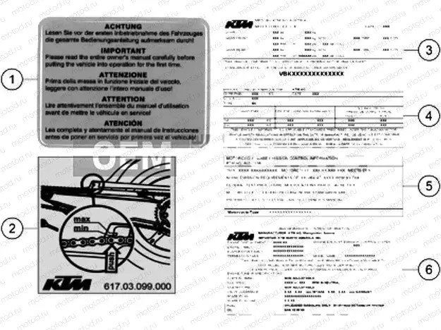 TECHNIC INFORMATION STICKER