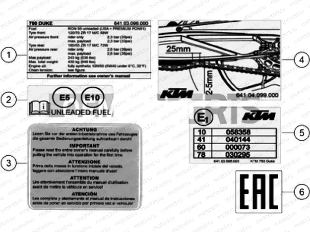 TECHNIC INFORMATION STICKER