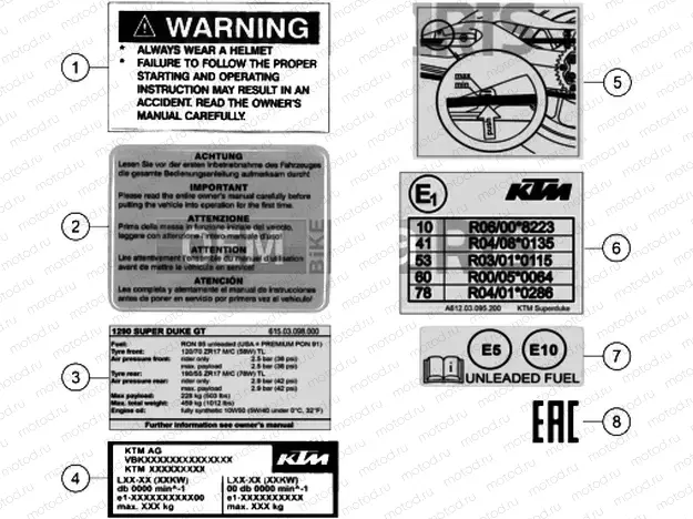 TECHNIC INFORMATION STICKER