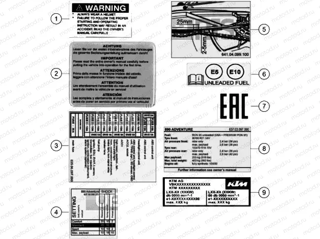 TECHNIC INFORMATION STICKER
