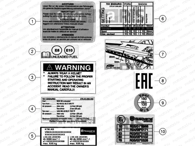 TECHNIC INFORMATION STICKER|Frame|80