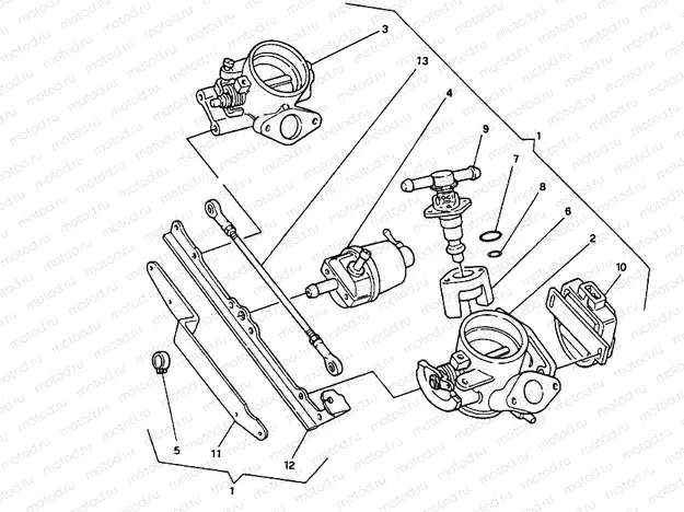 THROTTLE BODY » INTAKE, CARBURETTOR
