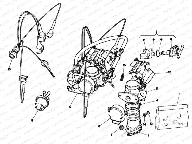 THROTTLE BODY » INTAKE, CARBURETTOR