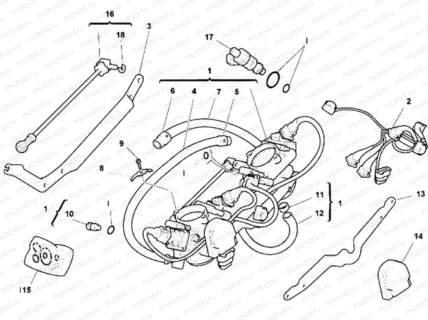 THROTTLE BODY » INTAKE, CARBURETTOR