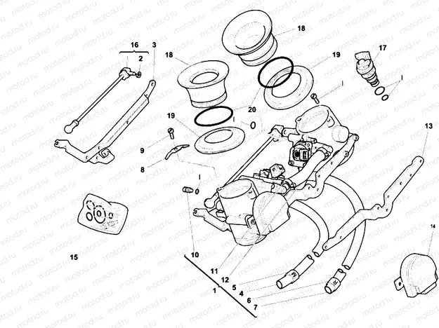 THROTTLE BODY » INTAKE, CARBURETTOR